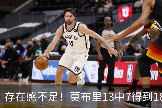 存在感不足！莫布里13中7得到18分8板2助 三分4中1